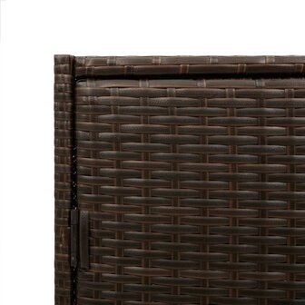 Tuinkast 83x45x76 cm poly rattan bruin 11