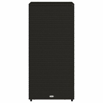 Tuinkast 50x55x115 cm poly rattan zwart 8