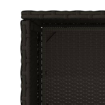 Tuinkast 50x55x115 cm poly rattan zwart 11