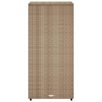 Tuinkast 50x55x115 cm poly rattan beige 8