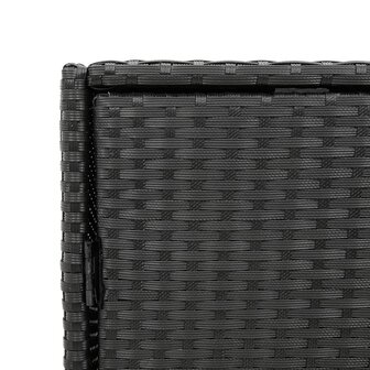Tuinkast 55x59x80 cm poly rattan zwart 11