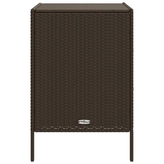 Tuinkast 55x59x80 cm poly rattan bruin 8