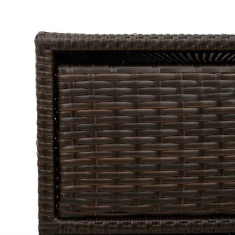 Tuinkast 55x59x80 cm poly rattan bruin 11