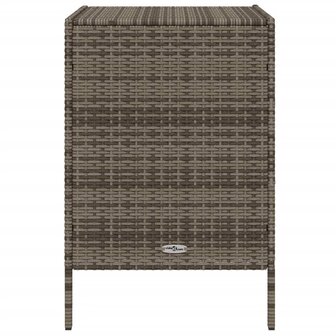 Tuinkast 55x59x80 cm poly rattan grijs 8