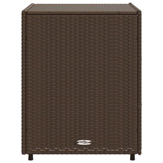 Tuinkast 55x59x69 cm poly rattan bruin 8