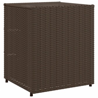 Tuinkast 55x59x69 cm poly rattan bruin 9
