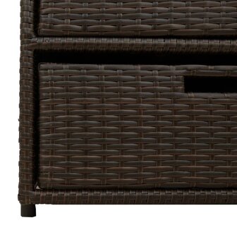 Tuinkast 55x59x69 cm poly rattan bruin 10