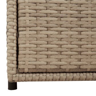 Tuinkast 55x59x69 cm poly rattan beige 10