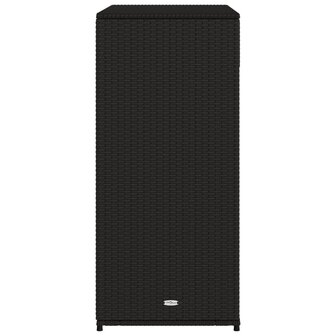 Tuinkast 105x55x113 cm poly rattan zwart 8