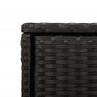 Tuinkast 105x55x113 cm poly rattan zwart 11