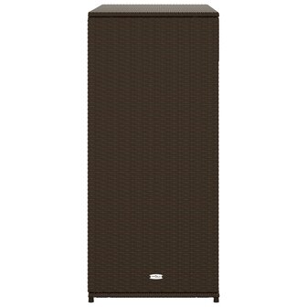 Tuinkast 105x55x113 cm poly rattan bruin 8