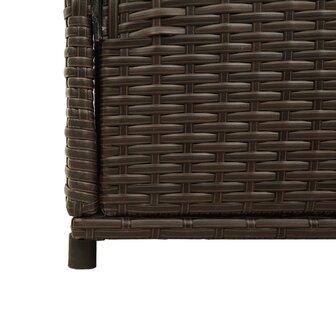 Tuinkast 105x55x113 cm poly rattan bruin 10