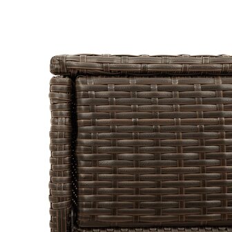 Tuinkast 105x55x113 cm poly rattan bruin 11