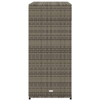 Tuinkast 105x55x113 cm poly rattan grijs 8