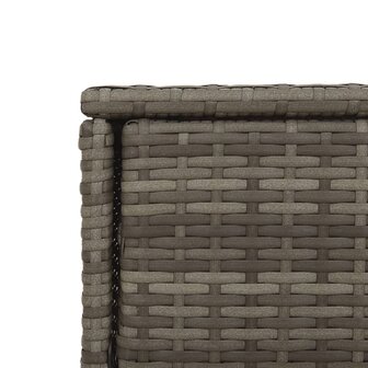 Tuinkast 105x55x113 cm poly rattan grijs 11