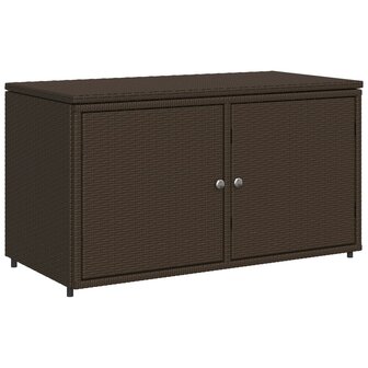 Tuinkast 110x55x60,5 cm poly rattan bruin 2