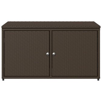 Tuinkast 110x55x60,5 cm poly rattan bruin 7