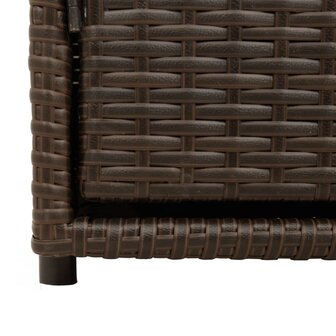 Tuinkast 110x55x60,5 cm poly rattan bruin 10