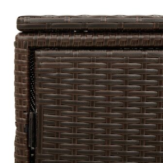 Tuinkast 110x55x60,5 cm poly rattan bruin 11