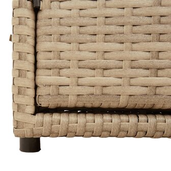 Tuinkast 110x55x60,5 cm poly rattan beige 10