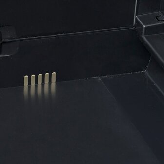 Tuinkast met 3 schappen zwart en grijs 6
