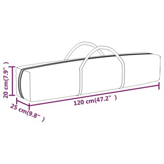 Partytent inklapbaar 2x2 m zwart 9