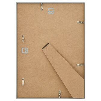 Fotolijsten 3 st voor wand of tafel 18x24 cm MDF zilverkleurig 6