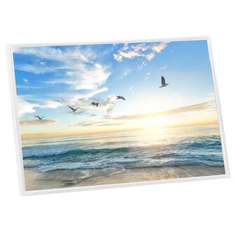 Fotolijsten 5 st voor tafel 21x29,7 cm MDF wit 4