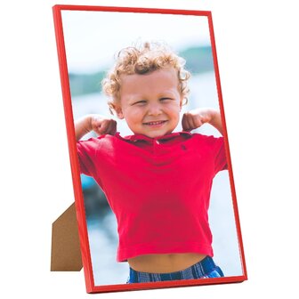 Fotolijsten 5 st voor wand of tafel 70x90 cm MDF rood 2