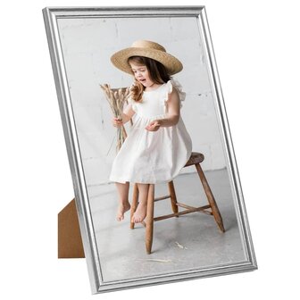 Fotolijsten 3 st voor tafel 21x29,7 cm zilverkleurig 2