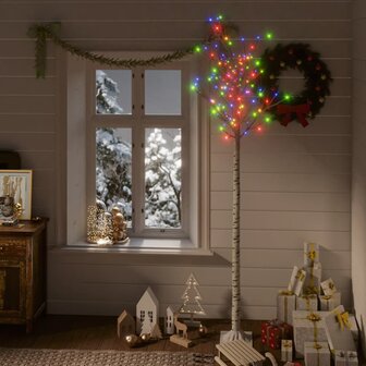 Kerstboom wilg 200 meerkleurige LED&amp;apos;s binnen en buiten 2,2 m 1