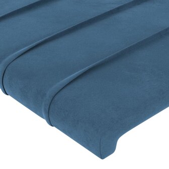 Hoofdborden 4 st 72x5x78/88 cm fluweel donkerblauw 4