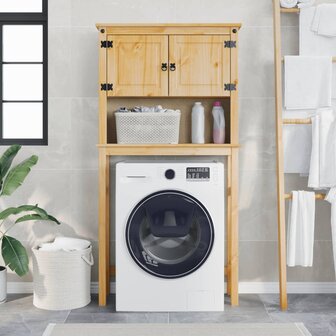 Wasmachinekast Corona massief grenenhout 1