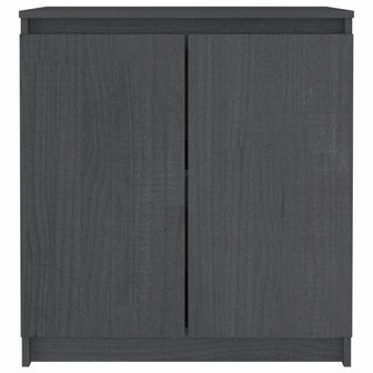Bijzetkast 60x36x65 cm massief grenenhout grijs 3