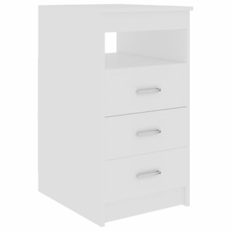 Ladekast 40x50x76 cm bewerkt hout wit 2