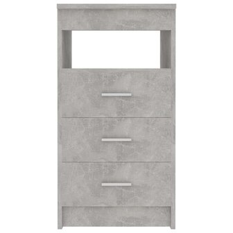 Ladekast 40x50x76 cm bewerkt hout betongrijs 4