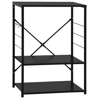 Magnetronkast 60x39,6x79,5 cm bewerkt hout zwart 2