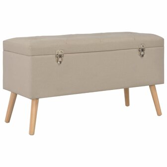 Opbergkrukken 3 st stof beige 10