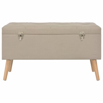 Opbergkrukken 3 st stof beige 11