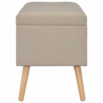 Opbergkrukken 3 st stof beige 12