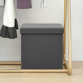 Opbergkruk inklapbaar PVC grijs 1