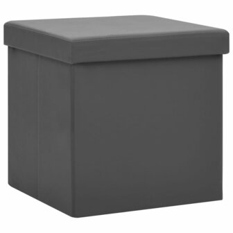 Opbergkruk inklapbaar PVC grijs 2