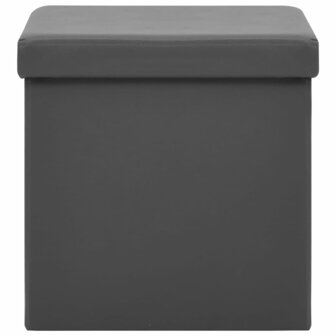 Opbergkruk inklapbaar PVC grijs 3