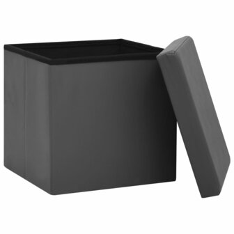 Opbergkruk inklapbaar PVC grijs 4