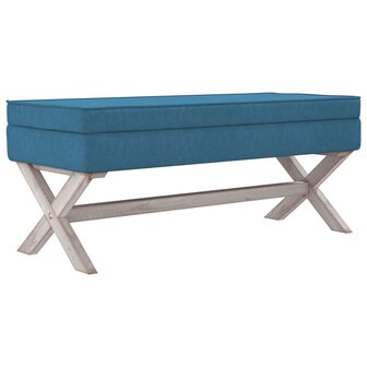 Opbergkruk 110x45x49 cm fluweel blauw 2