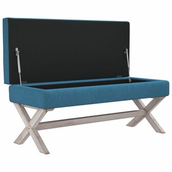 Opbergkruk 110x45x49 cm fluweel blauw 4