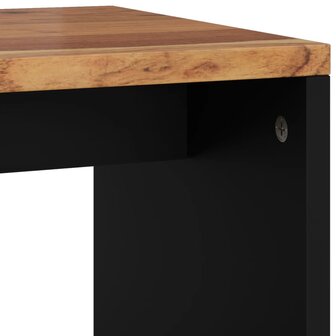 Bijzettafel 40x31x46 cm massief acaciahout en bewerkt hout 7