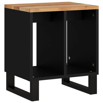 Bijzettafel 40x31x46 cm massief acaciahout en bewerkt hout 11