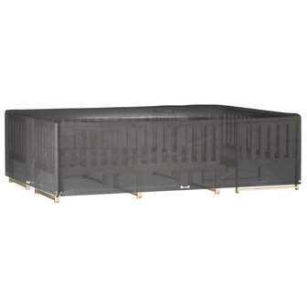 Tuinmeubelhoezen 2 st 16 oogjes rechthoekig 300x200x75 cm 9