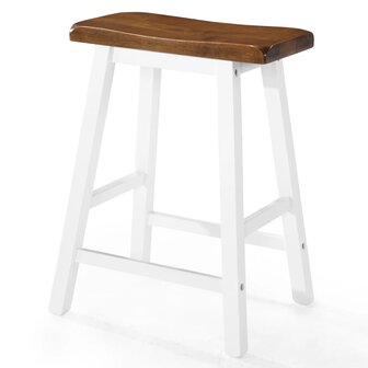 Bartafel- en krukkenset massief hout 5-delig  7